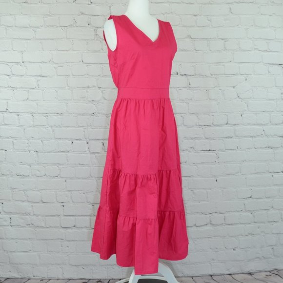 NWT Beautiful Italian Tiered Ruffle Dress - Picture 2 of 8
